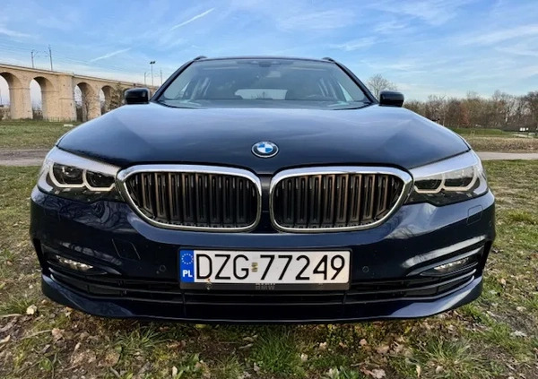 BMW Seria 5 cena 95900 przebieg: 155107, rok produkcji 2017 z Bolesławiec małe 436